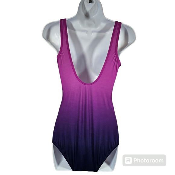 Lands' End Women's SlenderSuit Tummy Control V-neck Wrap Swimsuit Size 8 Petite - Picture 7 of 16